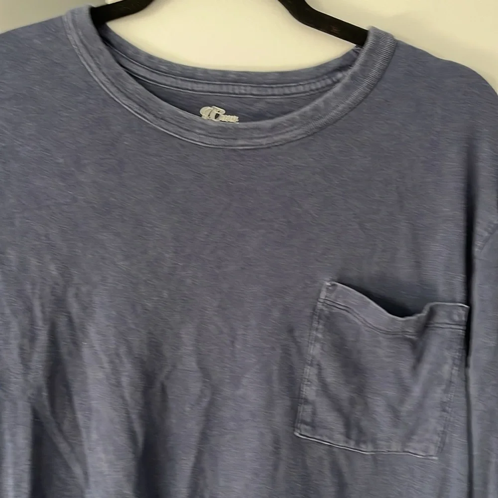 J. Crew Men's Navy Crew Neck Long Sleeve Shirt XL